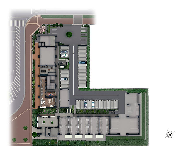 ジオ彩都セントラルコート 敷地配置イラスト