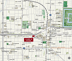 ジオ京都二条東月光町 現地案内図