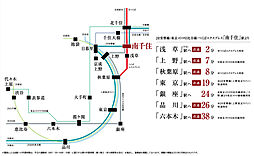 エクセレントシティ南千住ザ・レジデンス アクセス図