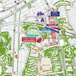 エクセレントシティ多摩永山 モデルルーム案内図