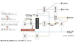 モアグレース千種春岡 アクセス図