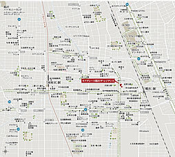 モアグレース稲沢ザ・レジデンス 現地案内図