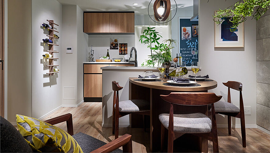 ルピアコート本川越ステーションビュー ダイニングキッチン（2LDK Jtype）