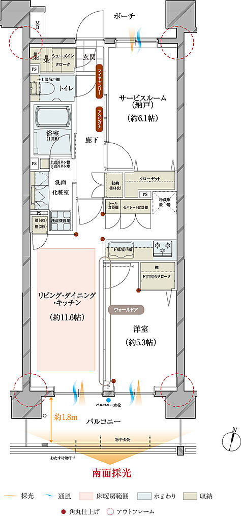 ルピアコート松戸五香 間取り C