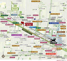ルピアコート花小金井 現地案内図