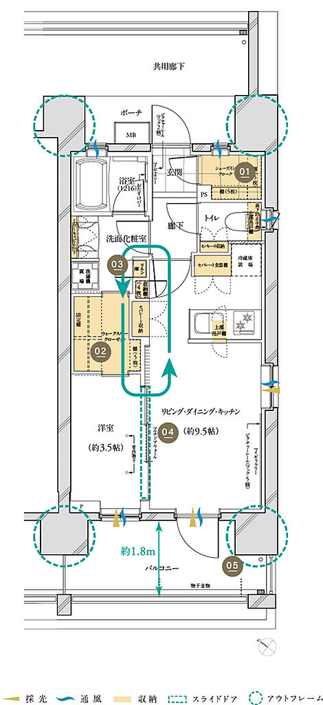 ルピアシェリール八潮 間取り C