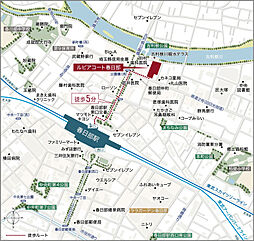 ルピアコート春日部 現地案内図
