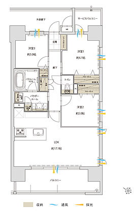 グランフォーレ天文館プライム 間取り F