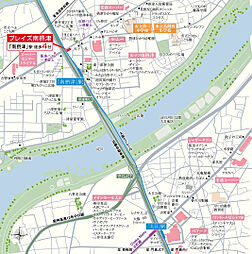プレイズ南摂津 現地案内図