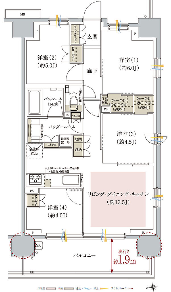 ガーラ・レジデンス湘南台 間取り C