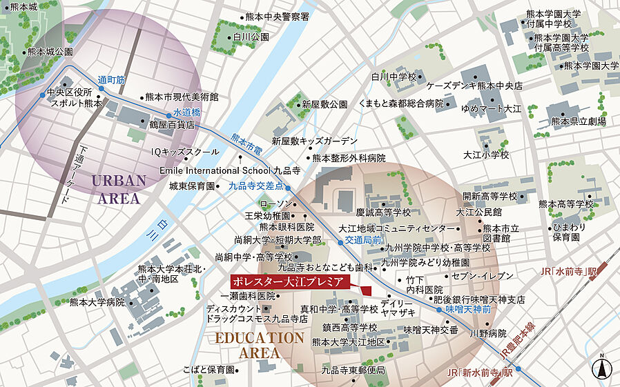 ポレスター大江プレミア：案内図