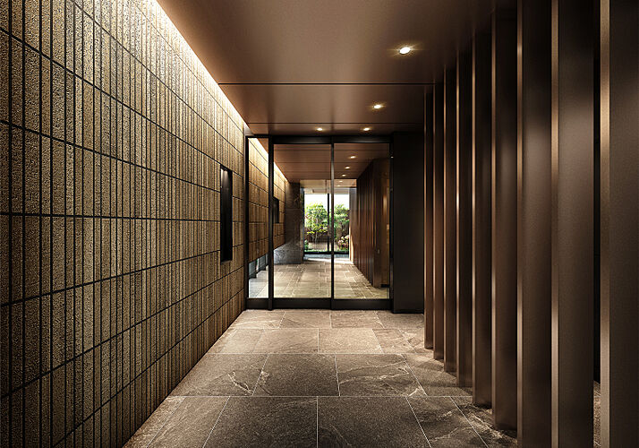 ソルティア京橋リバーフロント エントランスホール完成予想図