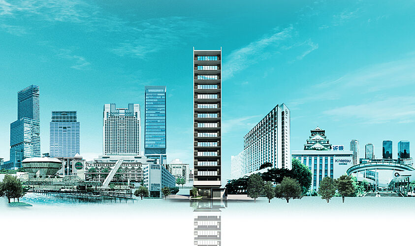 ソルティア天王寺舟橋ステーションゲート 外観完成予想図