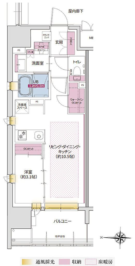 ソルティア天王寺舟橋ステーションゲート 間取り A