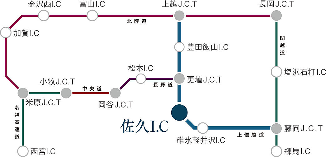 ポレスター佐久平駅南ガーデンテラス アクセス図