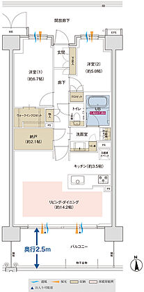 ポレスター佐久平駅南ガーデンテラス 間取り B【MENUPLAN2】