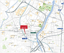 リヴィエール南小倉駅前パークシティ 現地案内図