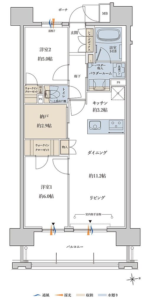 MJR鹿児島中央駅前ザ・レジデンス 間取り S
