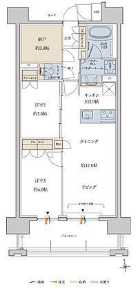 MJR鹿児島中央駅前ザ・レジデンス 間取り N