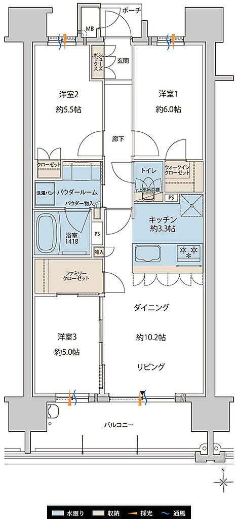 MJR大分D.C 間取り F