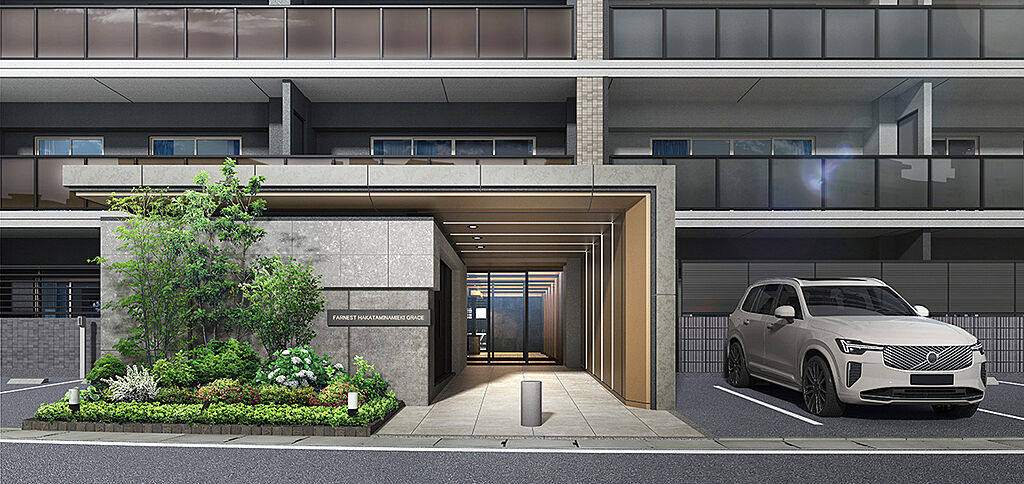 ファーネスト博多南駅グレイス エントランスアプローチ完成予想CG