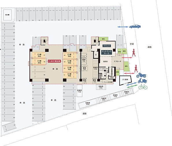 ファーネスト郡元レジデンス 共用部