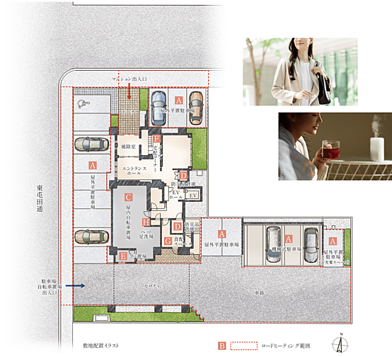 クレアホームズ山鼻プレミア 共用部
