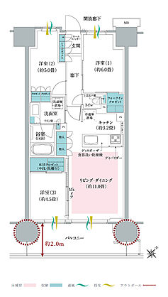 メイツ川越南台 間取り E
