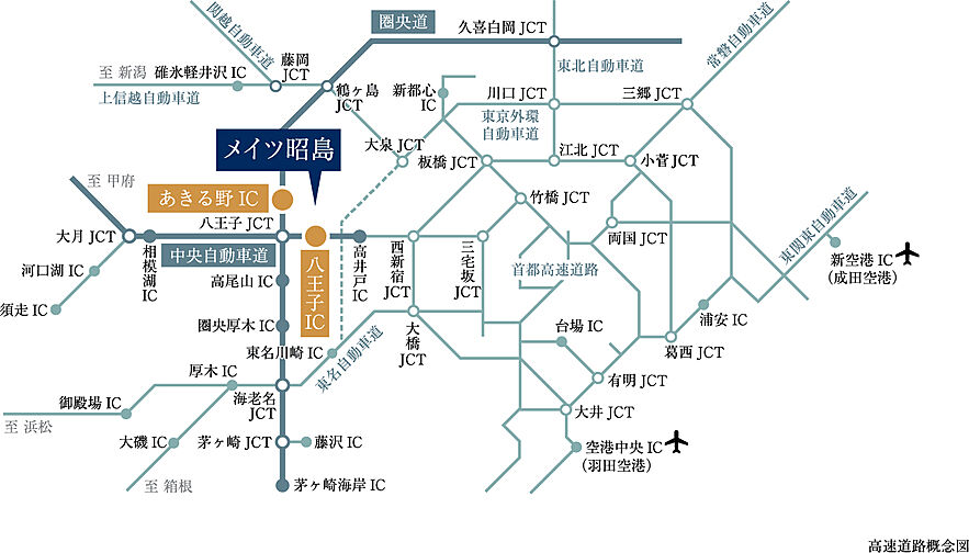 メイツ昭島 アクセス図
