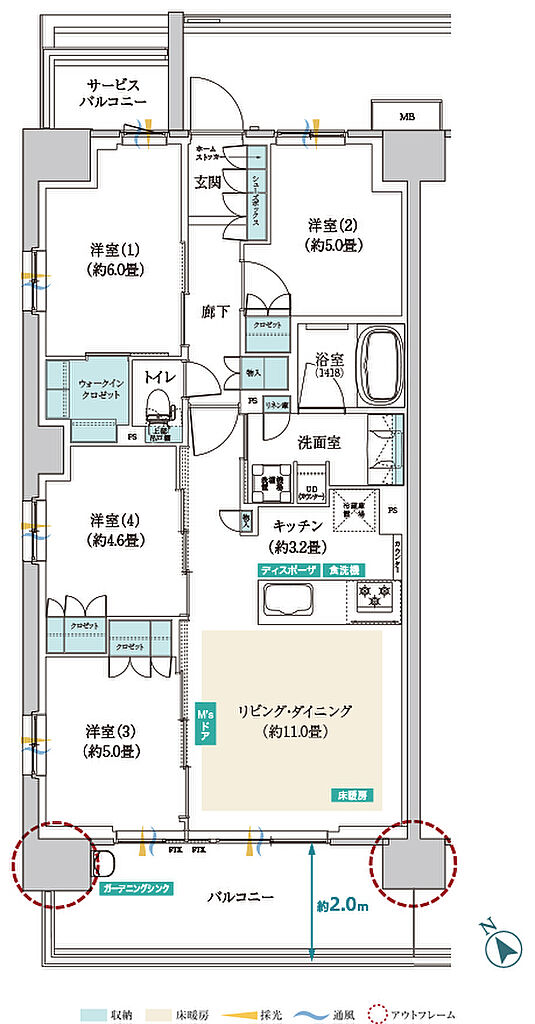 メイツ昭島 間取り B-A