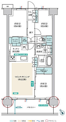 メイツ昭島 間取り B-E