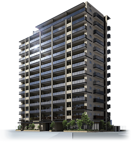 グランドパレス佐賀城内 外観完成予想CG