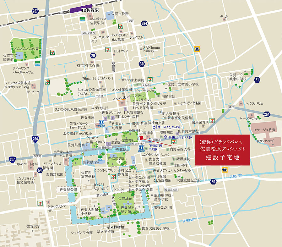グランドパレス佐賀城内：案内図