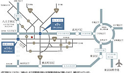 プレシス西八王子リバーサイド アクセス図