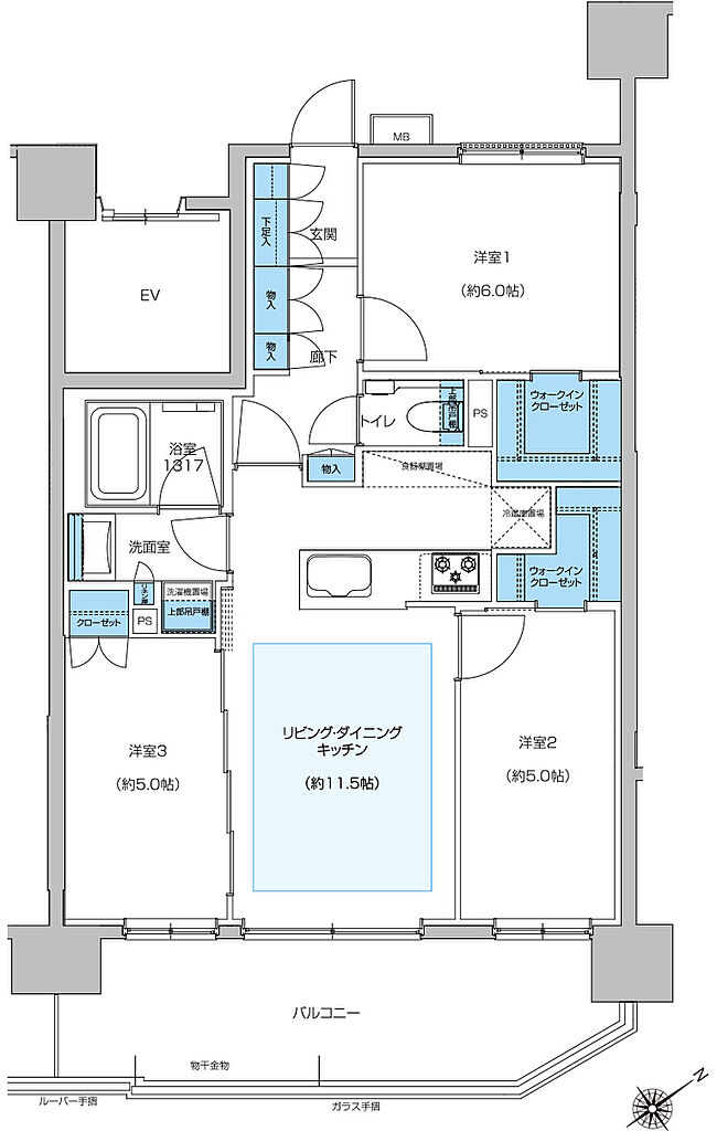 プレシス相模原レジデンス 間取り 【第3期1次】D
