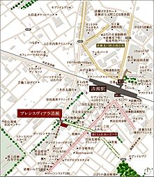 プレシスヴィアラ清瀬 現地案内図