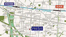 プレシス西葛西 現地案内図