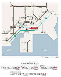プレシスタワー三島中央 アクセス図