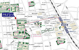 プレシス浦和仲町 現地案内図