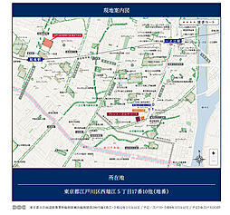 プレシス一之江ザ・コート 現地案内図