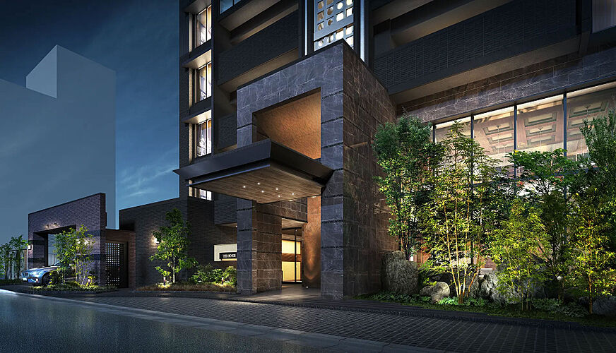 THE HOUSE 小倉駅 エントランスアプローチ完成予想CG