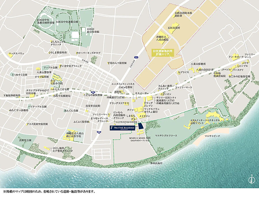 ザ・ファインレジデンス石垣島：案内図