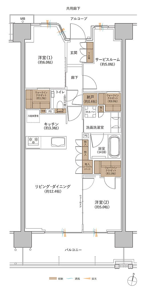 ジオ板橋大山 間取り F