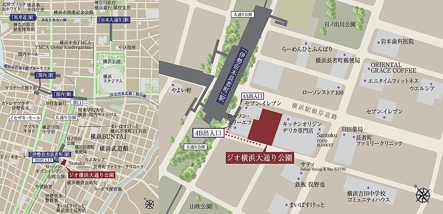 ジオ横浜大通り公園：案内図
