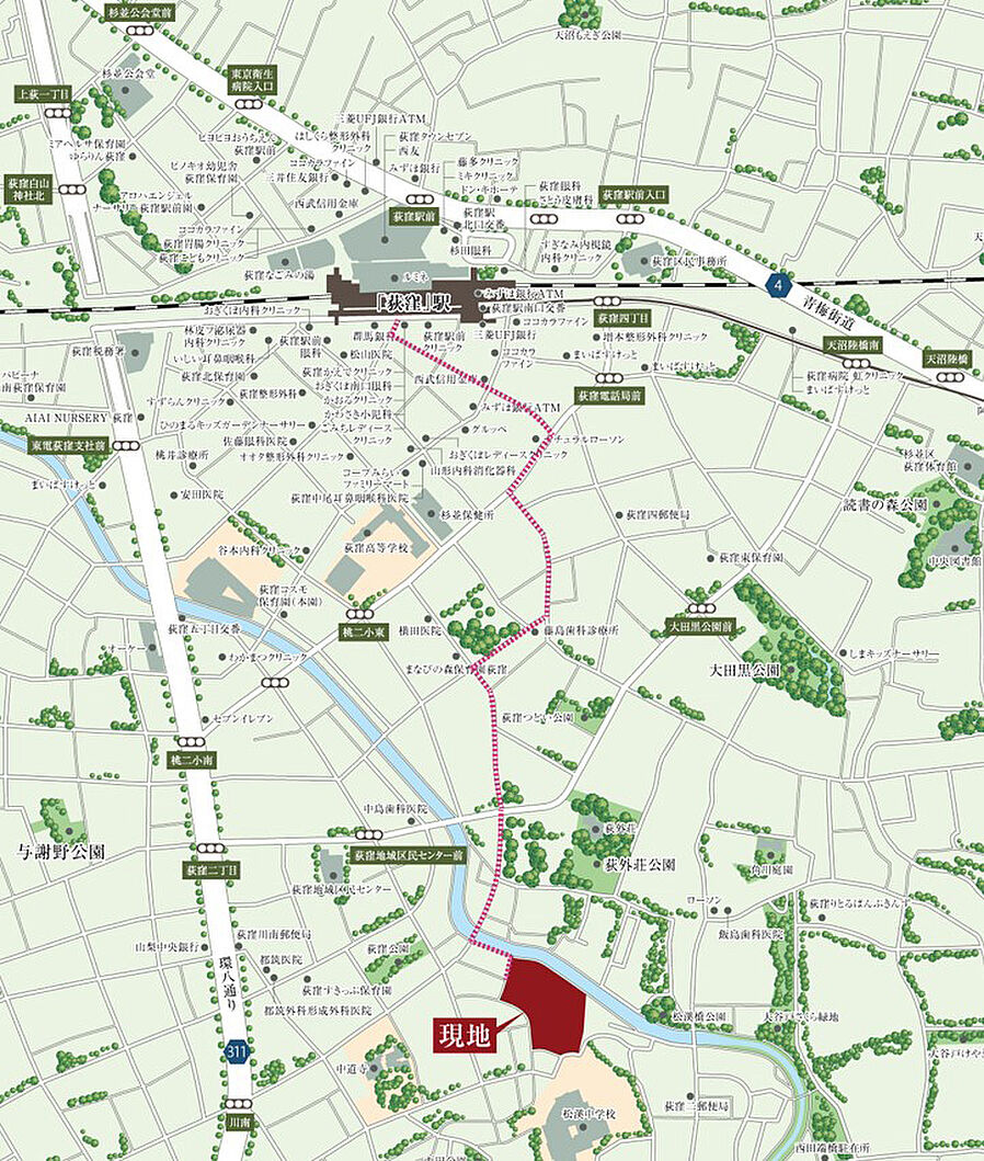 ジオ荻窪：案内図