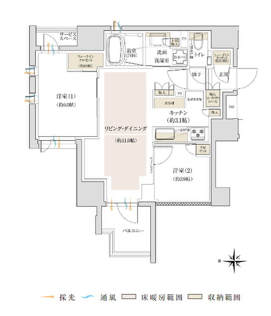 ジオ三鷹下連雀 間取り A