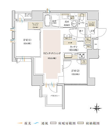 ジオ三鷹下連雀 間取り A