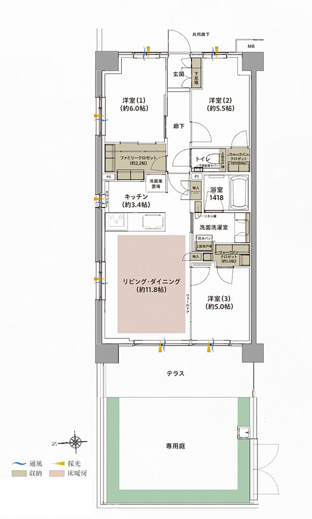 ジオ武蔵小金井 間取り Gg