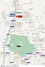 オーヴィジョン上熊本駅前 現地案内図