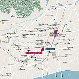 オーヴィジョン岩国麻里布 現地案内図